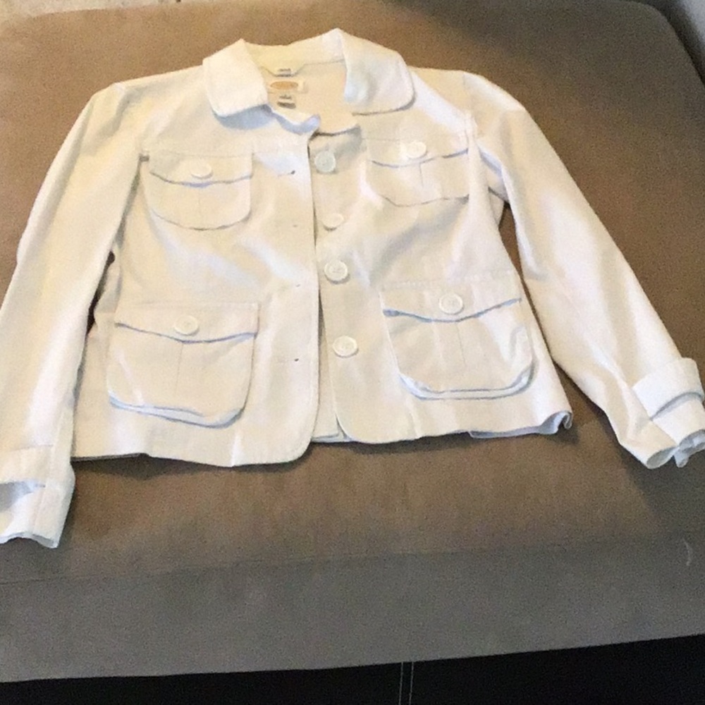 NWOT Talbots white jacket